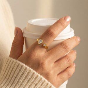 Pear Shape CZ Ring